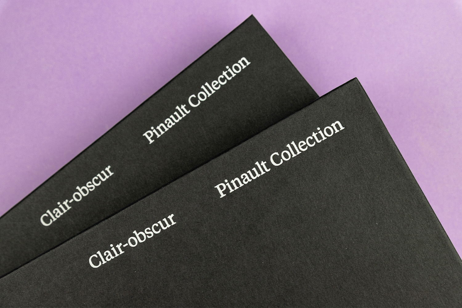 Clair-obscur Pinault Collection book cover stamping