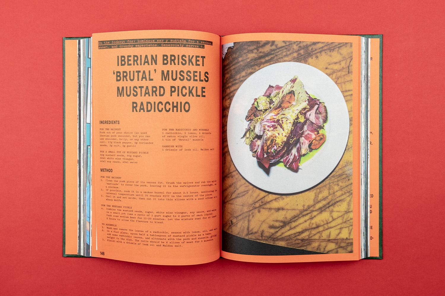 Bar Brutal cookbook libro apartamento pantone printing
