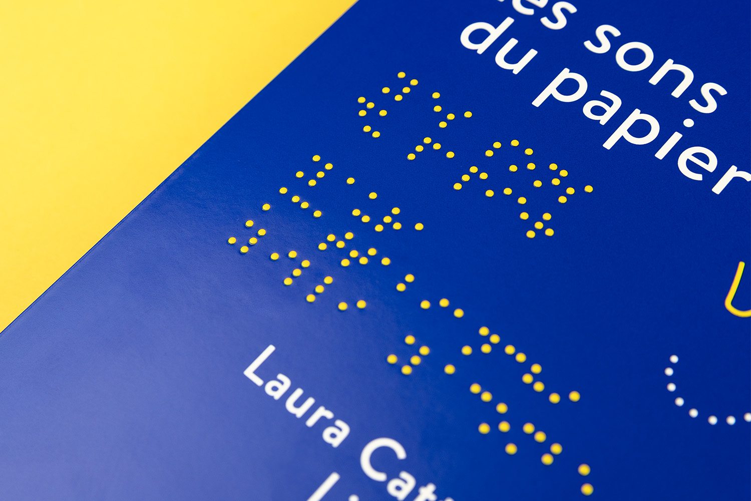 Les sons du papier braille blind embossing